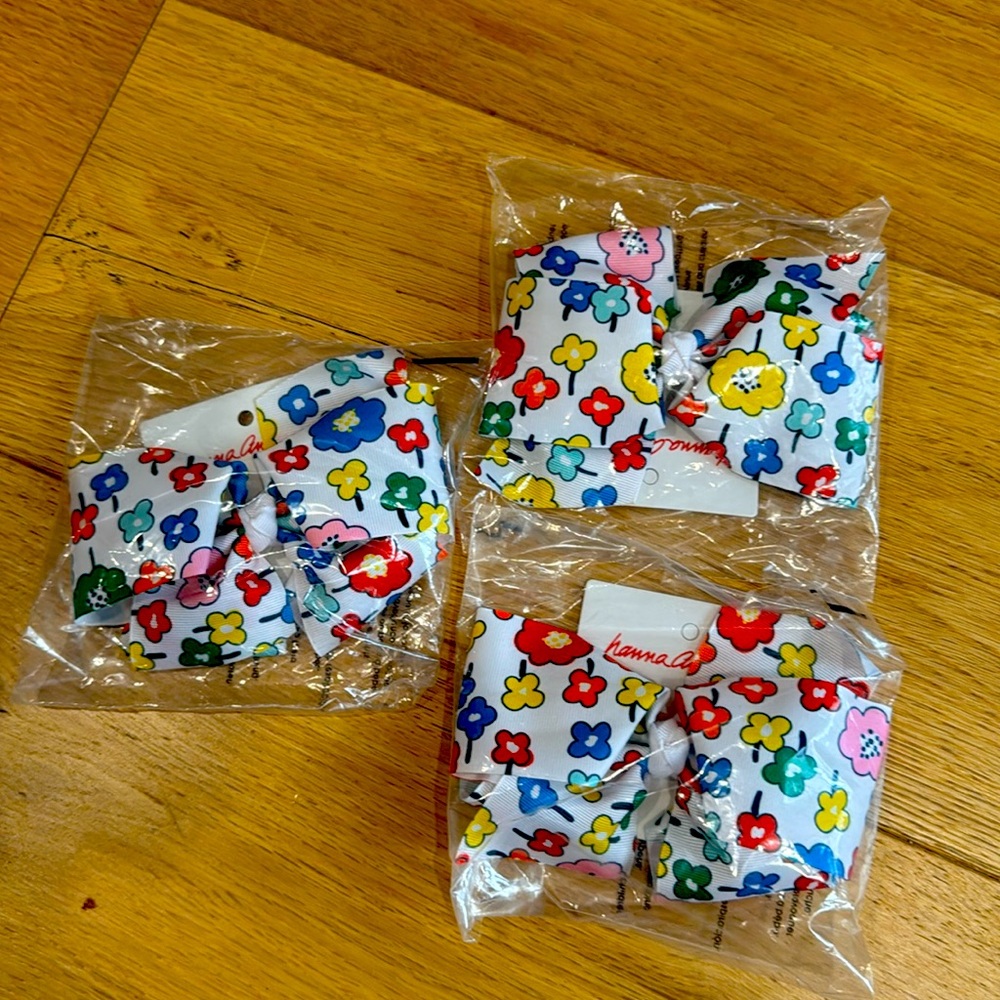 Hanna Anderson : Hair Bow Clip *3